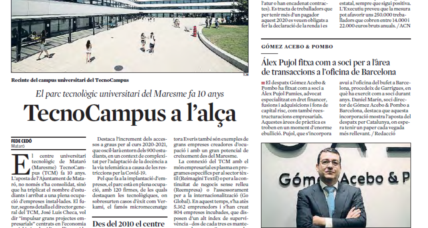TecnoCampus on the rise