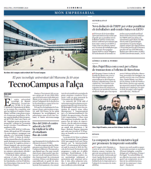 TecnoCampus en plein essor